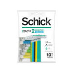 schick exacta 2 colours 10 blades
