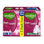 مولبد فوط صحية نعومة الاحلام طويل جدا 22 قطعة