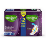 مولبيد فوط صحية حواجز الحماية 14 فوطة عرض 2 قطعة