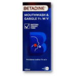 BETADINE 120 ML MOUTH WASH GARGLE